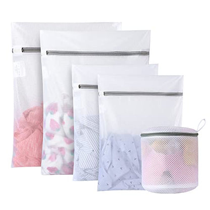 GOGOODA Mesh Laundry Bags for Delicates Durable Protective Wash Bags - size: 2M,2L,1 Bra Bags