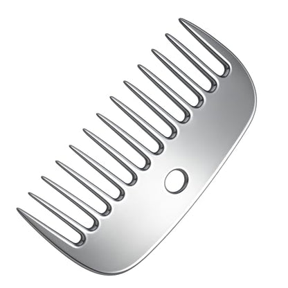 4 Mane & Tail Comb for Horses – Heavy-Duty, Ergonomic Design for Gentle Detangling and Grooming – Ideal for Equine Hair Care and Maintenance - size: Large Gap 4"
