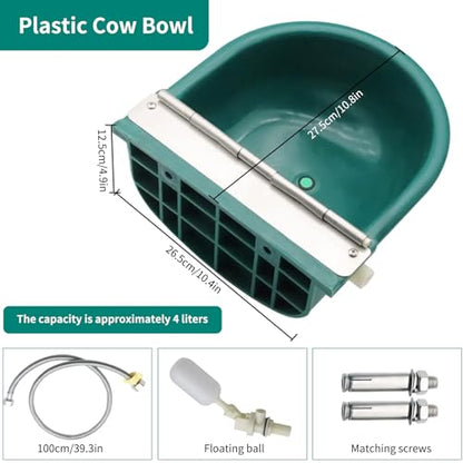 Automatic Water Bowl, Livestock Waterer for Cattle Dog Horse Goat Sheep