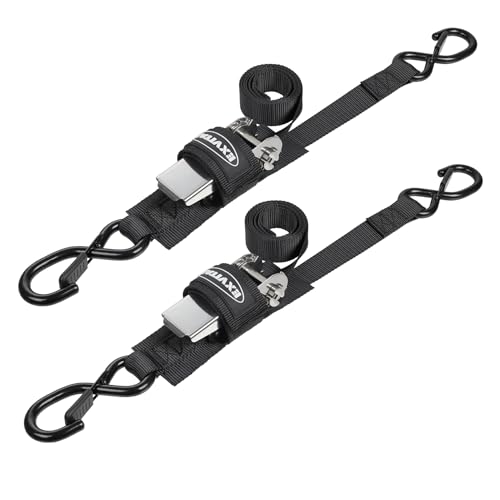 EXVITAL Boat tie Down Straps to Trailer 1"×4' Transom Straps - size: 1"×4’