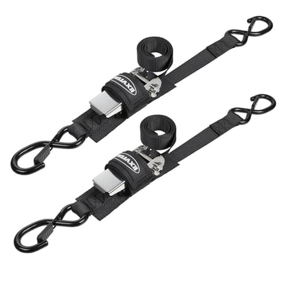 EXVITAL Boat tie Down Straps to Trailer 1"×4' Transom Straps - size: 1"×4’