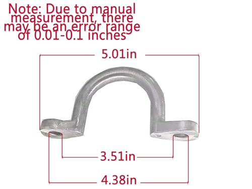 Replace Trailer Tie Loop 2" I.D. Aluminum Bolt-On Lashing Rope Tie Down Ring Horse (4 pc)
