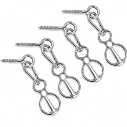 Horse Tie Ring, 304 Stainless Steel Blocker Tie Ring for Horse Supplies - color: Silver