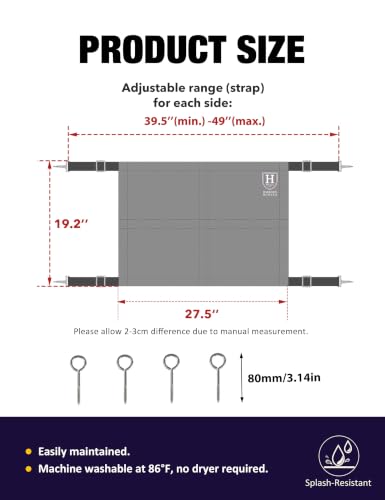 Harrison Howard Horse Stall Guard with Adjustable Straps and Sturdy Spring Hooks Included Aisle Guard Stall Guard for Horses,Aztec Plains - color: Aztec Plains
