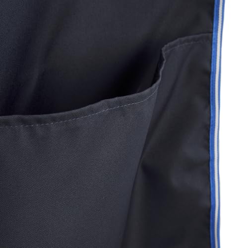 HORZE Ella Equestrian Horse Show Stall Guard with 3 Pockets | 73" x 54" - Peacoat Dark Blue - One Size
