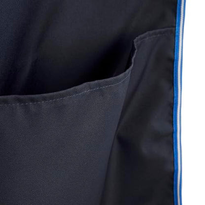 HORZE Ella Equestrian Horse Show Stall Guard with 3 Pockets | 73" x 54" - Peacoat Dark Blue - One Size