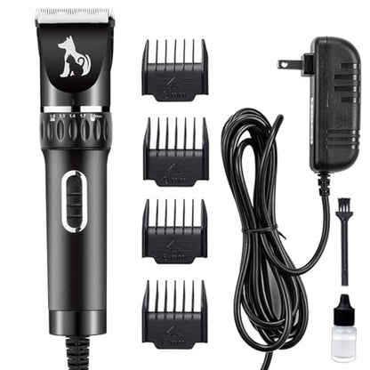 Professional Dog Clippers for Thick Hair,Pet Shears Sheep Trimmer | Heavy Duty Grooming Electric Clippers, Powerful Corded Shears for Thick Coats,Swiftly Trim Cats Horses Dense Fur