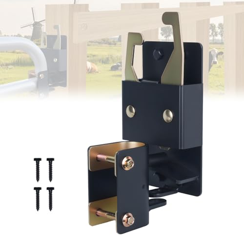 WellMade Heavy Duty 2 Way Farm Gate Latch - 1 Pack Lockable Anti-Sag Livestock Gate Hardware for 1-5/8" to 2" Round Tubes, Fits Ranches, Horse Corrals, Pastures (Includes Screws & Instructions) - size: 1 Pack