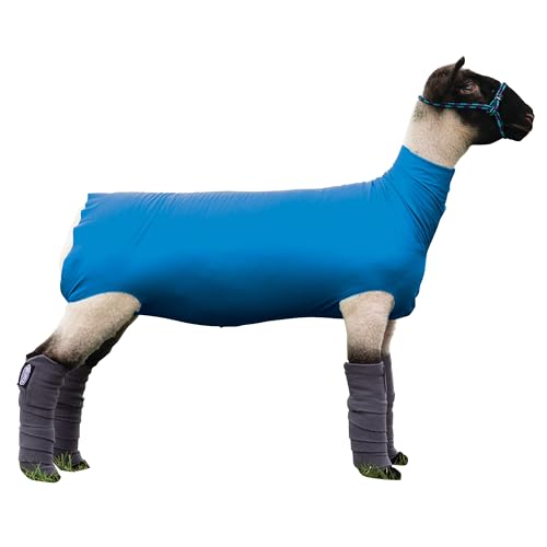 Weaver Livestock Spandex Sheep Tube - size: Medium, style: Blue