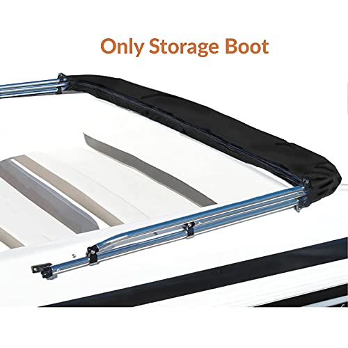 SavvyCraft Boat Bimini Top Cover Storage Boot, Black 61"-66" W - color: Black, size: 61"-66" W