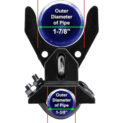 Push Style Pool Gate Latch for Chain Link 1-3/8" Gate Frames and 1-7/8" Gate Posts - CASE Qty 35 - size: 1-3/8" x 1-7/8" gate post - Case(35 Count)