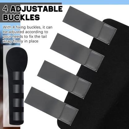 Eccliy 2 Pcs Horse Tail Wrap Protector, Adjustable Touch Fasteners