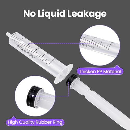 30 PCS 10ml Oral Syringe With Cap, Plastic Syringes without Needle for Medicine Dropper, Liquid Measuring, Handicrafts, Individually Sealed, Luer Slip - style: 10ML