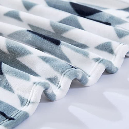 Wrangler - Soft Plush Throw Blanket for Bed & Couch, 50x70 - color: Navajo Blue, size: 50" x 70"