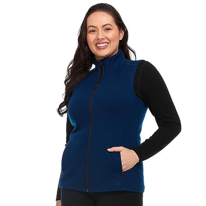 100% Merino Wool Vest - Women's Expedition Heavyweight Vest - color: Navy Blue, size: Medium