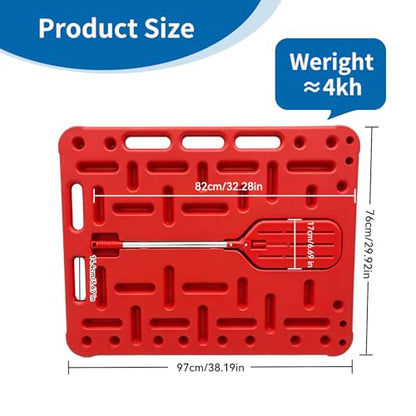 Livestock Sorting Panel 38"x30" Lightweight Animal Handling Guide Board for Cattle Pig Sheep Goat Hog Durable Polyethylene Farm Sorting Equipment