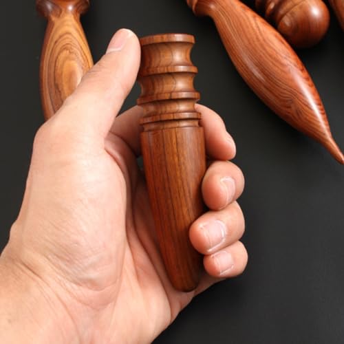 1pc Wood Leather Burnishing Tool, Leather Edge Burnisher Tool, Burnishing Leather Craft Accessories for Leather Working (Style B) - color: Style B