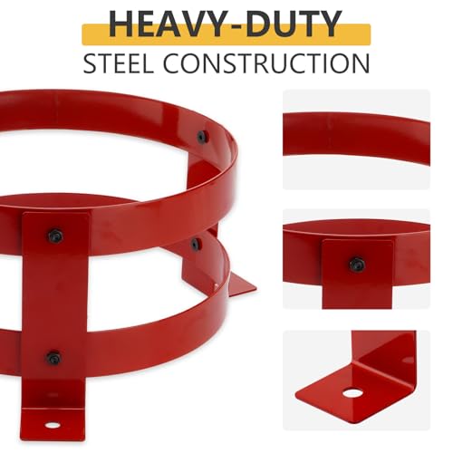 5 Gallon Bucket Holder 12 Inch Diameter | Bucket Holder Rack for RV, Truck, Cart, UTV, Landscape Trailer