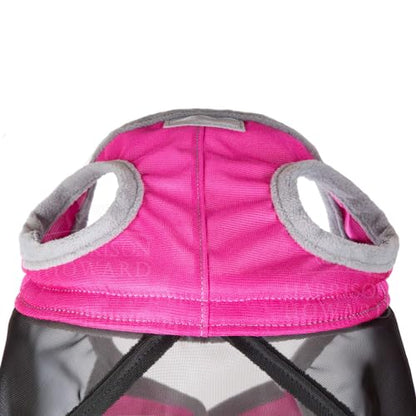 Harrison Howard CareMaster Pro Luminous Fly Mask Large Eye Space Standard Flamingo S Pony - color: Flamingo, size: Pony (Small)