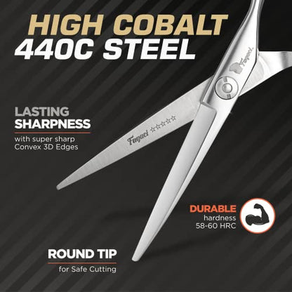 Fagaci Professional Hair Scissors 5.5" Sharp Blades, Hair Cutting Shears