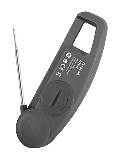 Lavatools Javelin® Ultra-Fast 3-Second Digital Instant Read Meat Thermometer for Grill and Cooking, 2.75" Probe, Compact Foldable Design, Large Display, IP65 Water Resistant, NSF Certified – Sesame - color: Sesame