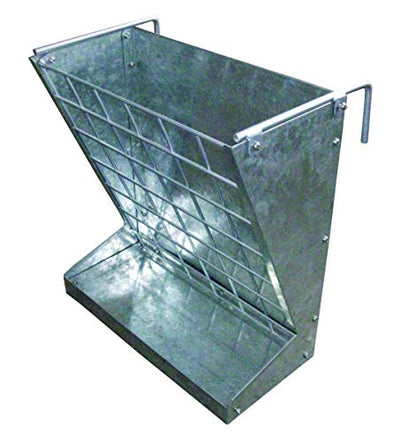 Little Giant® Mountable Sheep and Goat Feeder - 2 in 1 Goat and Sheep Feeder and Hay Rack - Combination Hay and Grain Saves Space (Item No. 168793)