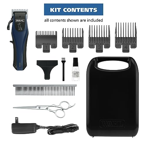 Wahl Power Pro Lithium Ion Rechargeable Cordless Dog Grooming Clipper Kit | Heavy Duty Cordless Electric Dog Clippers For Grooming Thick Coats At Home – Model 3024675