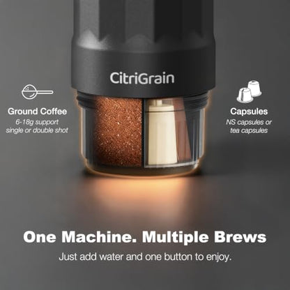 Portable Espresso Machine, Travel Coffee Maker with Bag & Stand