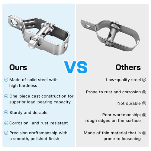 Wire Tensioner, All-Steel Wire Tightener, Heavy Duty Fence Tensioner-14PCS | Sturdy Metal Rope Tightener, Durable Fence Wire Tensioner Tool for Farm, Orchard, Outdoor Fencing and Cable Fastening - size: 3.15Inch/80MM