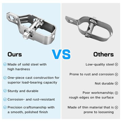 Wire Tensioner, All-Steel Wire Tightener, Heavy Duty Fence Tensioner-14PCS | Sturdy Metal Rope Tightener, Durable Fence Wire Tensioner Tool for Farm, Orchard, Outdoor Fencing and Cable Fastening - size: 3.15Inch/80MM