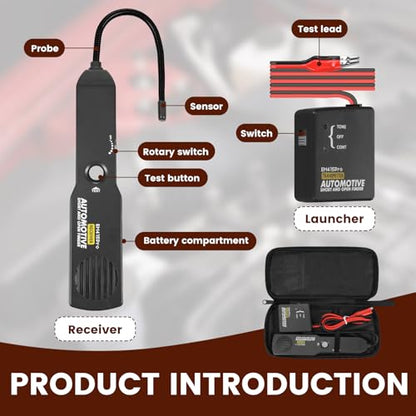 Electrical Short Open Finder for Em415pro, Professional Wire Break Finder, Automotive Circuit Tester, Cable Fault Locator, DC 6-42V Adjustable Circuit Breaker Finder Tool for Cars Trucks
