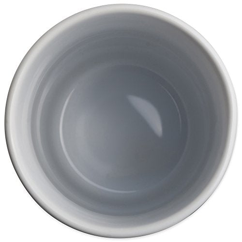 Bone Dry Lattice Collection Pet Bowl & Canister, Treat Canister, 4x6.5", Gray - color: Gray, size: Treat Canister, 4 x 6.5 in (Pack of 1)