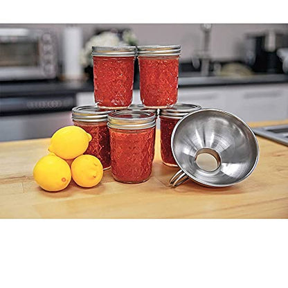 Küchenprofi 18/10 Stainless Steel Jam Funnel - Silver - Metal Funnels For Kitchen Use - Wide Mouth Kitchen Funnel - style: Jam