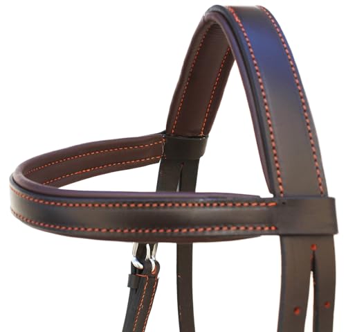 Horse Western English Leather BITLESS Bridle SIDEPULL Halter REINS COB 7701BR-C