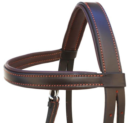 Horse Western English Leather BITLESS Bridle SIDEPULL Halter REINS COB 7701BR-C
