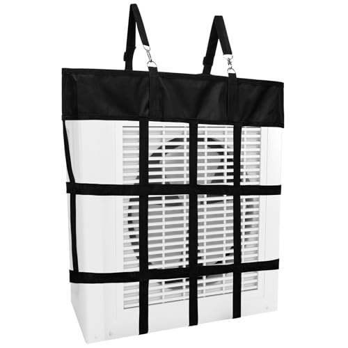 Tessco for you 1 Pcs Box Fan Holders for Horse Stall, Nylon Bag,Black - color: Black