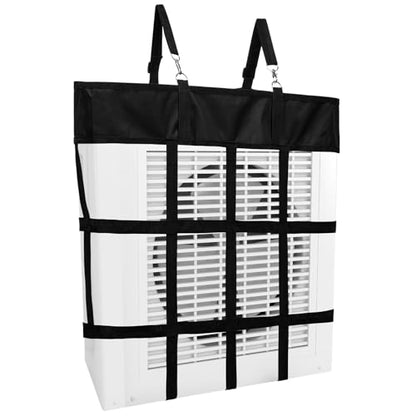 Tessco for you 1 Pcs Box Fan Holders for Horse Stall, Nylon Bag,Black - color: Black