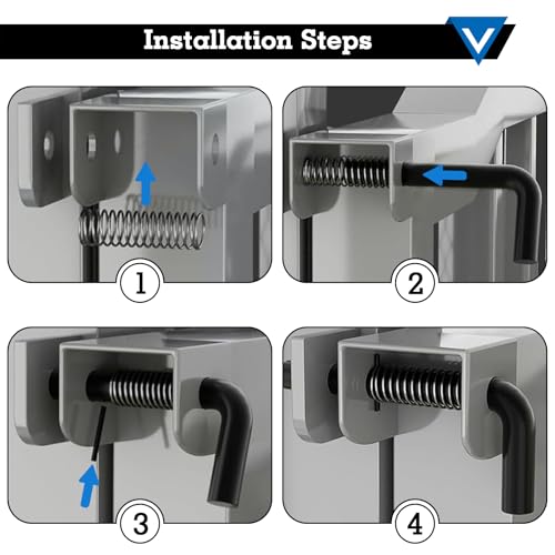 819T Trailer Gate Spring Latch Kit, Utility Trailer Accessories, Trailer Gate Pin, Trailer Gate Latch, Fit for Carry-On Utility Trailers - 2 Pack