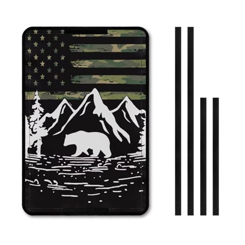 American Flag Mountain Print RV Door Windows Shade Universal Travel Trailer Sun Shade 17.3"x 26" Inches RV Entry Door Window Shade RV Blackout Shades Sunproof Keep Car Cool - color: American Flag Mountain