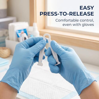 20Pcs Disposable Umbilical Cord Clamps - Sterilized Medical-Grade Puppy Birth Tool for Small Animals | Quick-Release Vet-Approved Pet Delivery Supplies,Veterinary Supplies, Pet Midwifery Tools