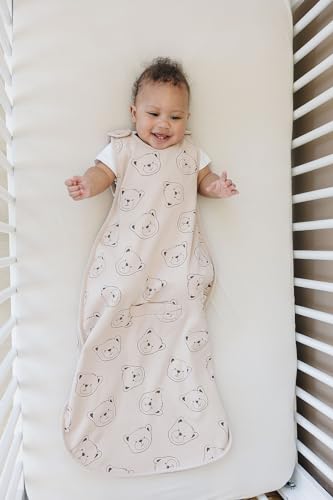 Woolino Ultimate Baby Sleep Sack – 4 Season Merino Wool Sleeping Bag, Organic Cotton Outer, Temp Regulating Blanket, Adjustable Sleep Sack Universal Size 2–24 Months - Teddy Bear - color: Teddy Bears