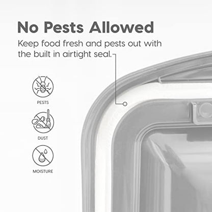 IRIS USA Dog Food Storage Container, Up to 50 lbs, Clear/Gray, Made in USA - color: Gray, size: 50 lbs