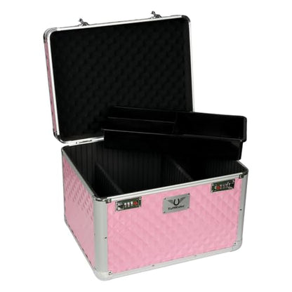 TuffRider Aluminium Diamond Grooming Box-Pink - color: Pink