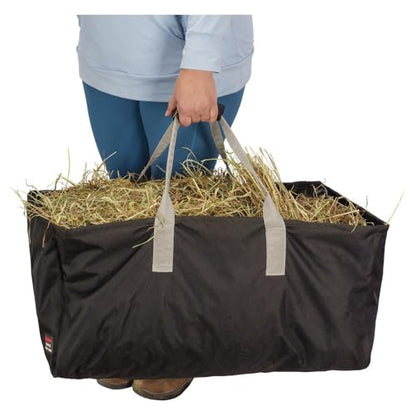 Schneiders Horseman's Large Utility Tote II | Heavy-Duty 600D Polyester | Rigid Metal Frame | Collapsible Design | Ideal for Tack, Hay, and Stable Supplies | Color Burgundy/Silver
