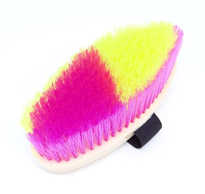 All Purpose Horse Grooming Body Brush - 2 Pack / 12 Pack - color: Pink,Yellow