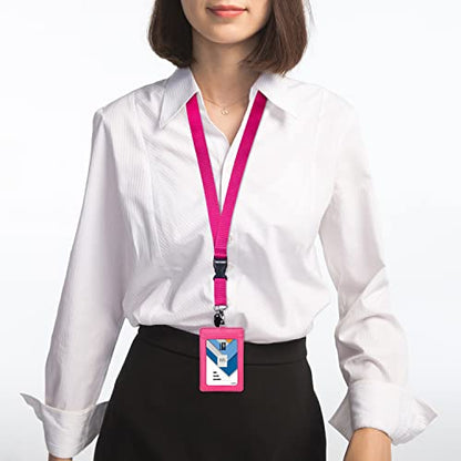 Wisdompro 3 Pack 23 inch Neck Strap Lanyards - Purple, Hot Pink, Light Blue - color: 3pack(purple, Hot Pink & Light Blue)