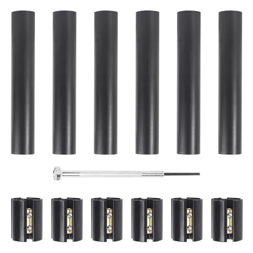 6 Sets Underground Wire Splice Kit for 14/3 to 8/3 Range Direct Burial Uf Wire Handle up to 600 Volts Maximum, with Splice Connectors and Heat, Shrink Tubing Electrical Cables - size: 6Pack