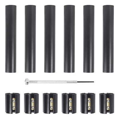 6 Sets Underground Wire Splice Kit for 14/3 to 8/3 Range Direct Burial Uf Wire Handle up to 600 Volts Maximum, with Splice Connectors and Heat, Shrink Tubing Electrical Cables - size: 6Pack