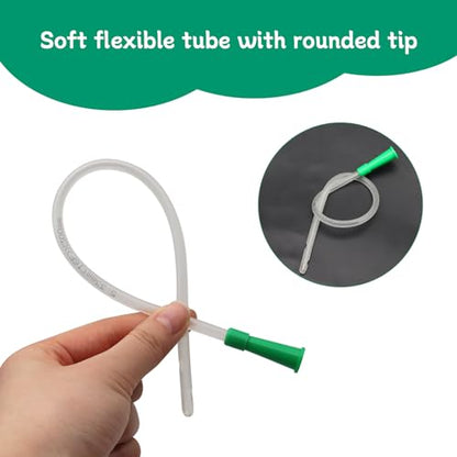 Lamb and Goat Kid Feeding Kit 2-Clear Tube (16 FR), 1-Syringe 60ml Reusable Drench Goat Syringe for Lamb, Dog, Sheep,Piglet,Rabbit Feeding