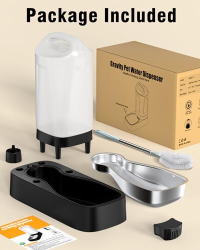PETNF 2.4 Gallon Automatic Dog Water Bowl Dispenser with Filter